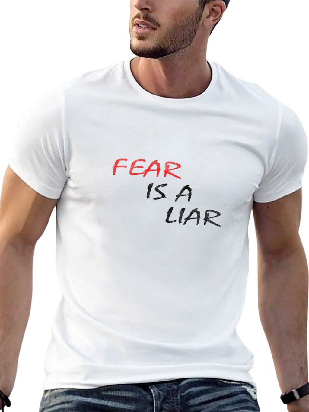 Fear Is A Liar Black T-Shirt