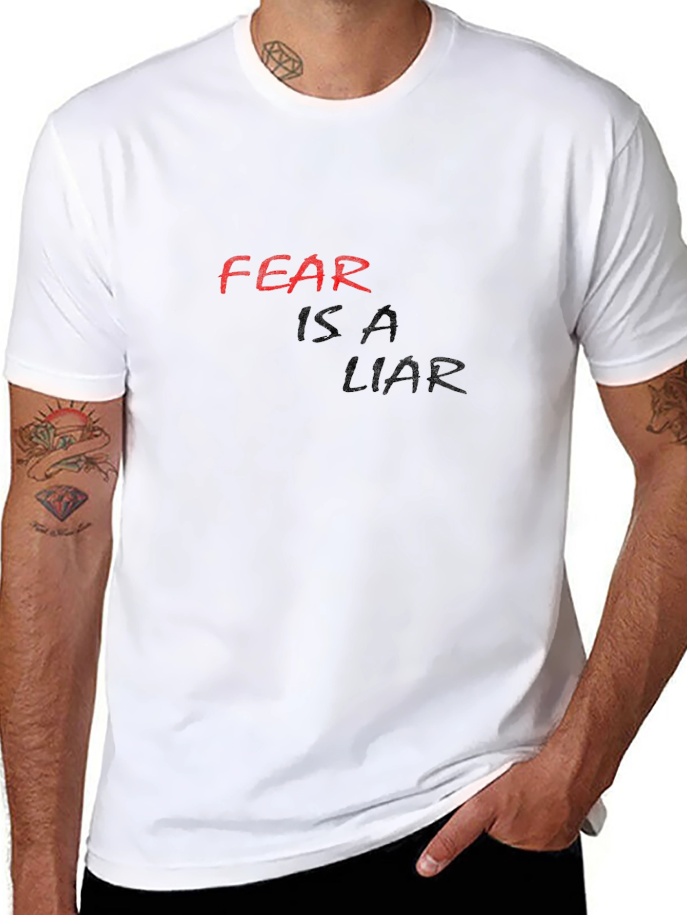 Fear Is A Liar Black T-Shirt