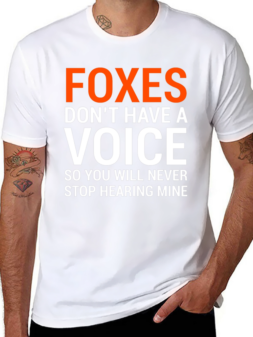 Foxes Dont Have A Voice Graphic Tee