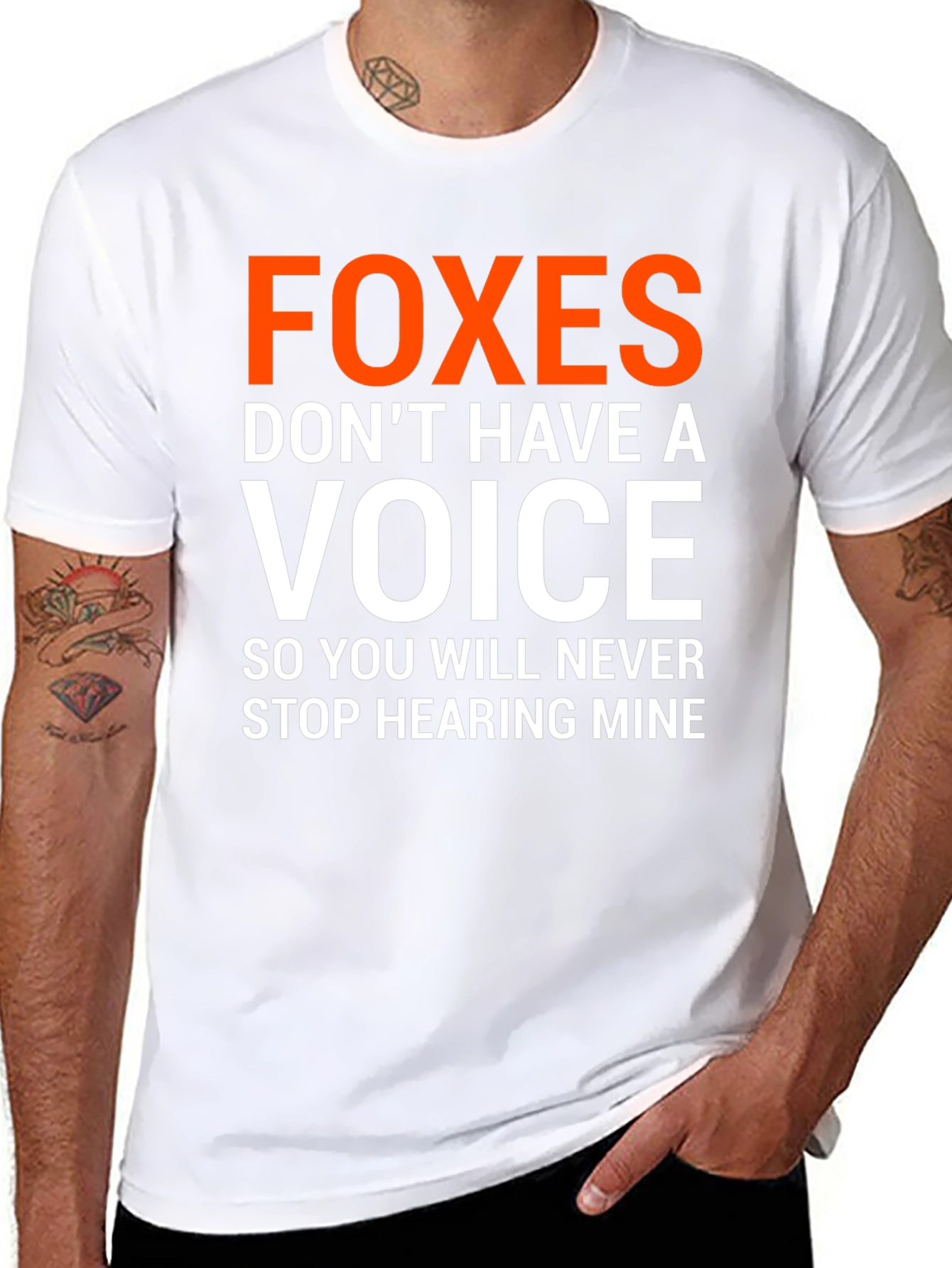 Foxes Dont Have A Voice Graphic Tee