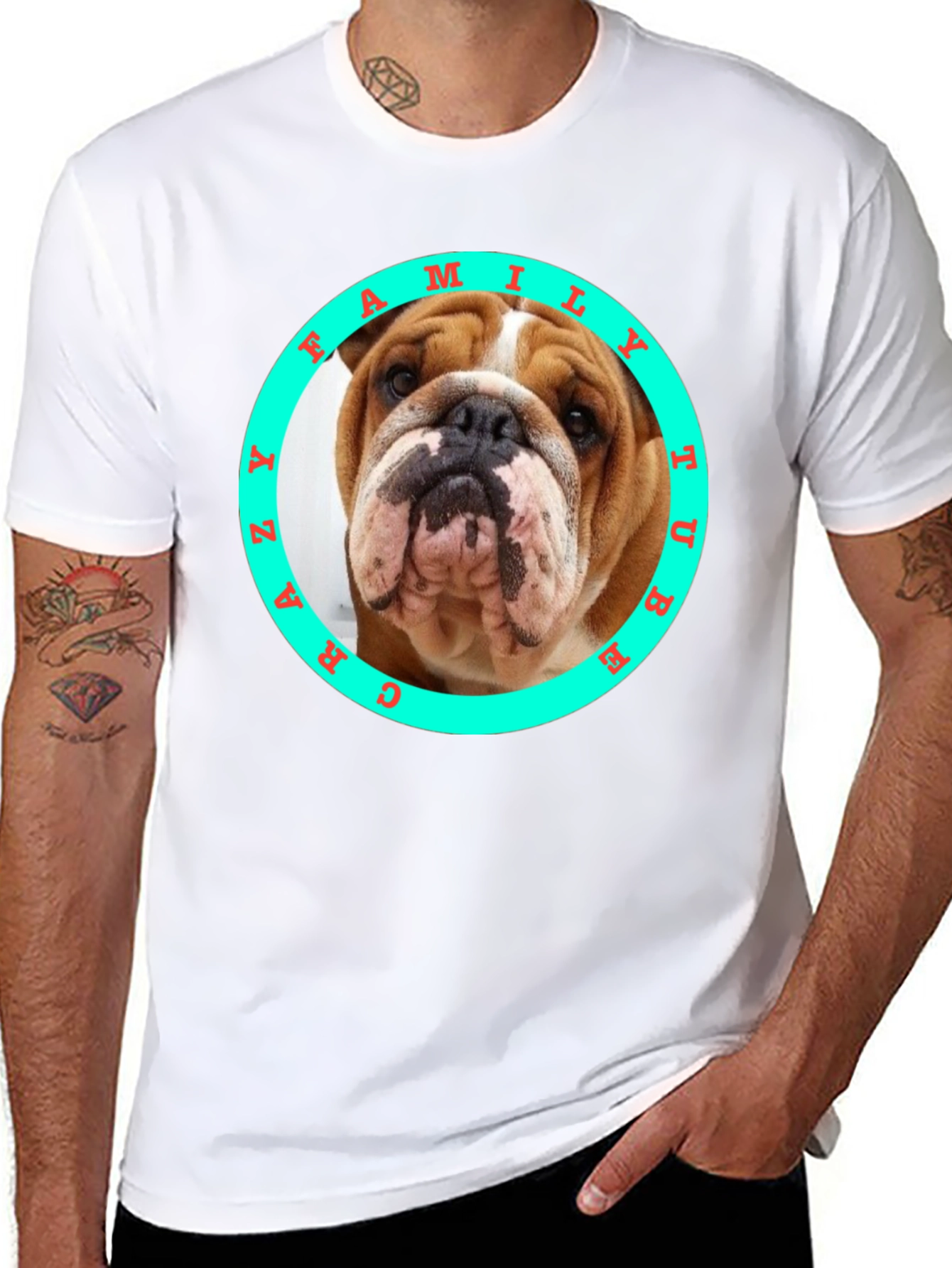 Crazy Bulldog Family T-Shirt