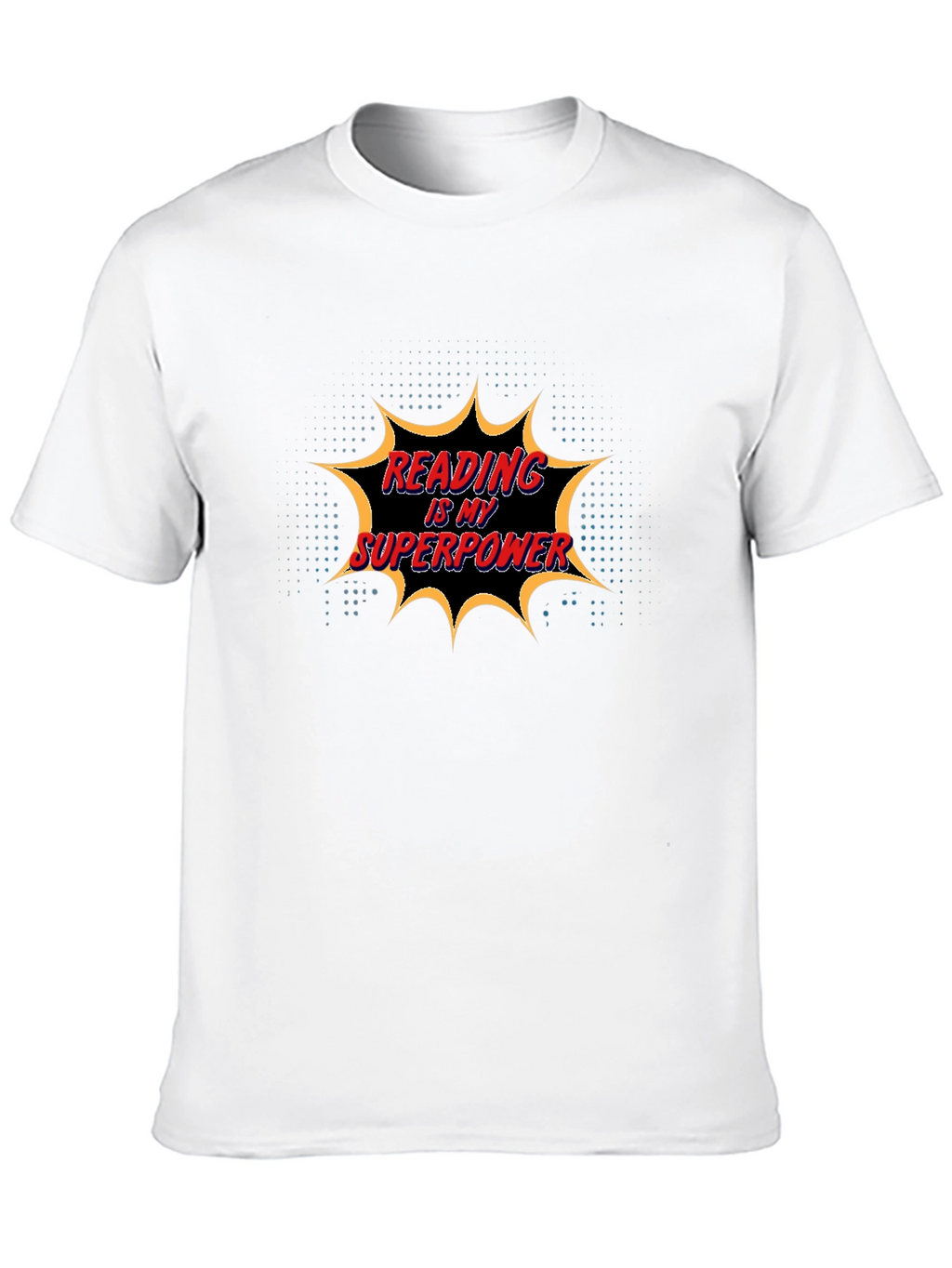 Reading is My Superpower Black Graphic Tee