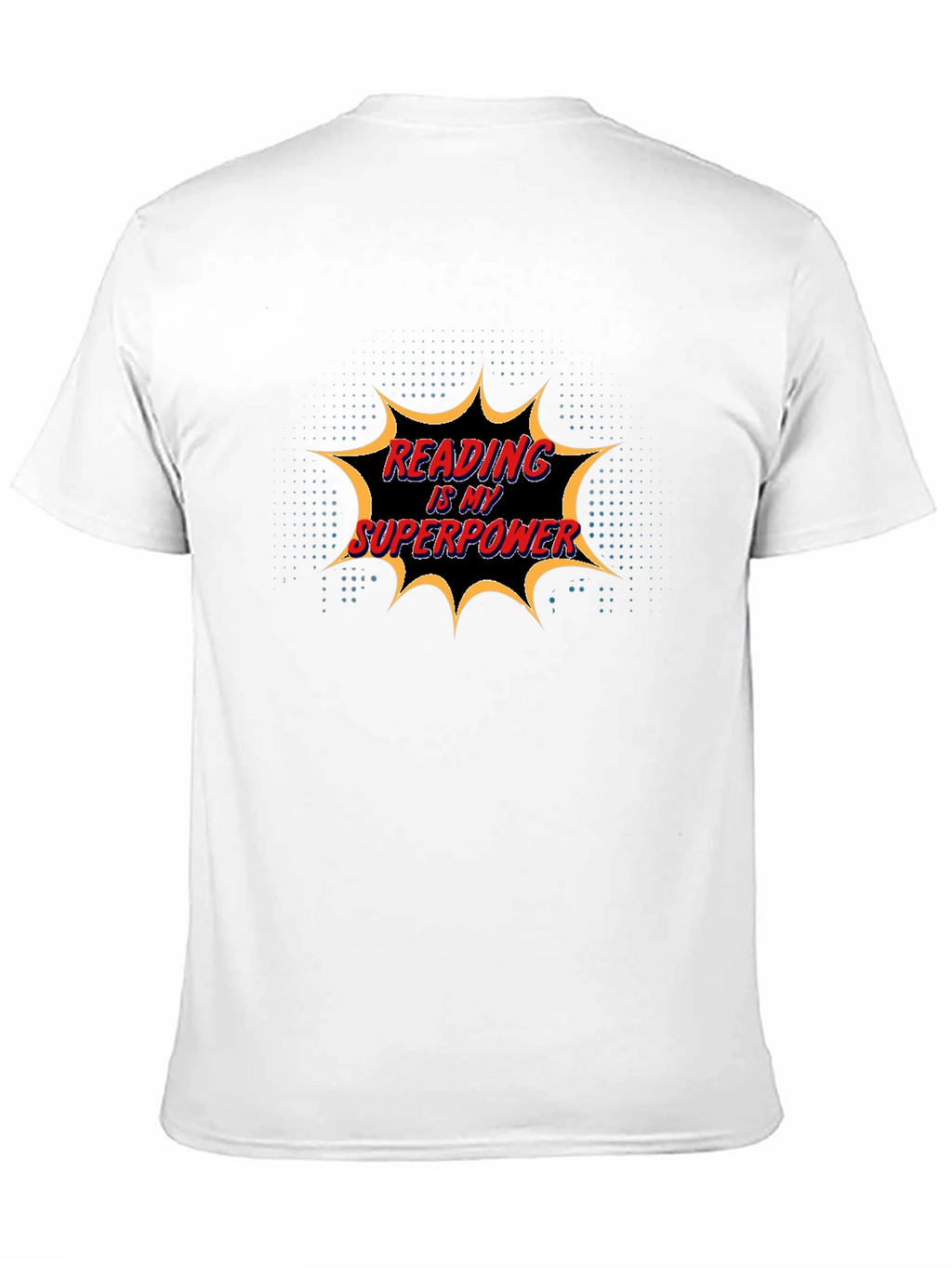 Reading is My Superpower Black Graphic Tee