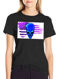 Skull Flag Graphic Tee - Dark Shirt