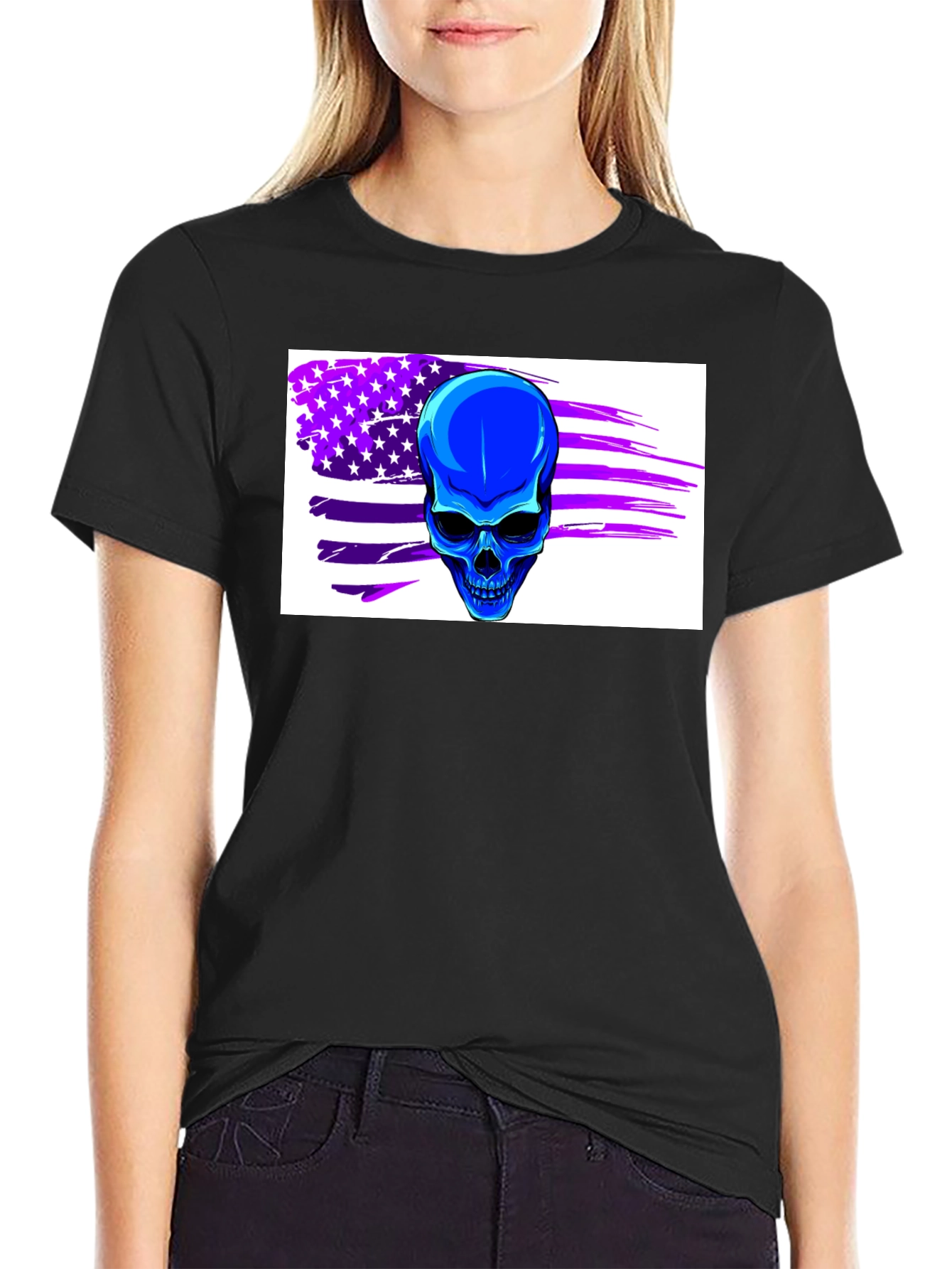 Skull Flag Graphic Tee - Dark Shirt