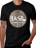 Basil T-Shirt - Novelty Herb Design