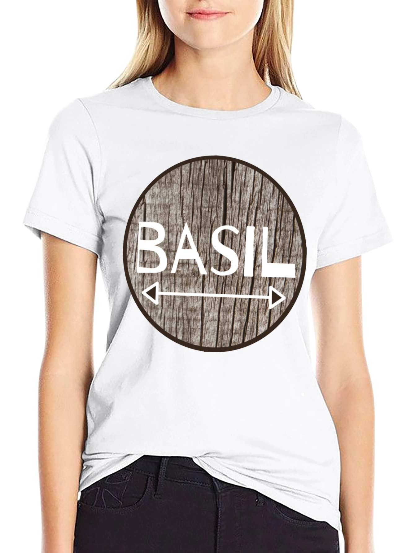 Basil T-Shirt - Novelty Herb Design
