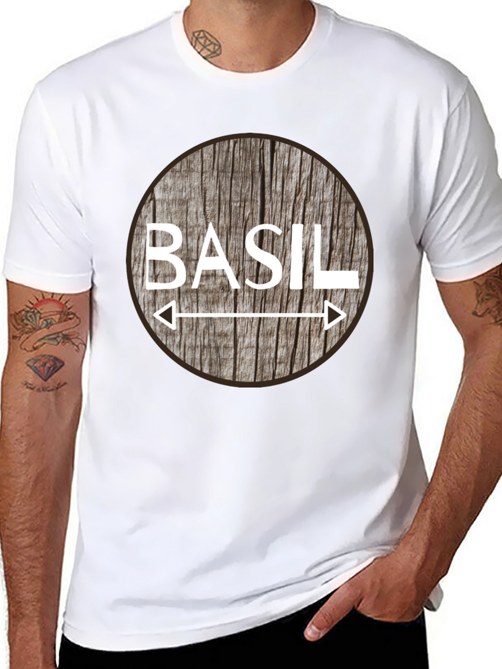 Basil T-Shirt - Novelty Herb Design