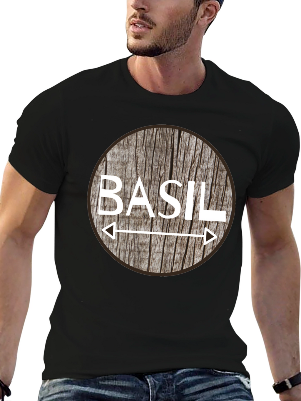 Basil T-Shirt - Novelty Herb Design