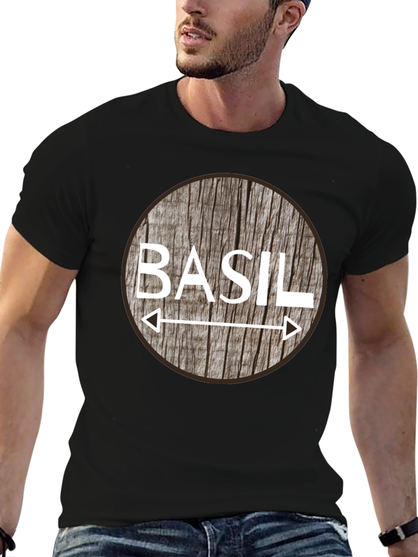 Basil T-Shirt - Novelty Herb Design