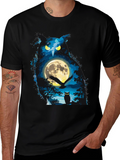 Owl Moon Graphic T-Shirt - Night Sky Tee