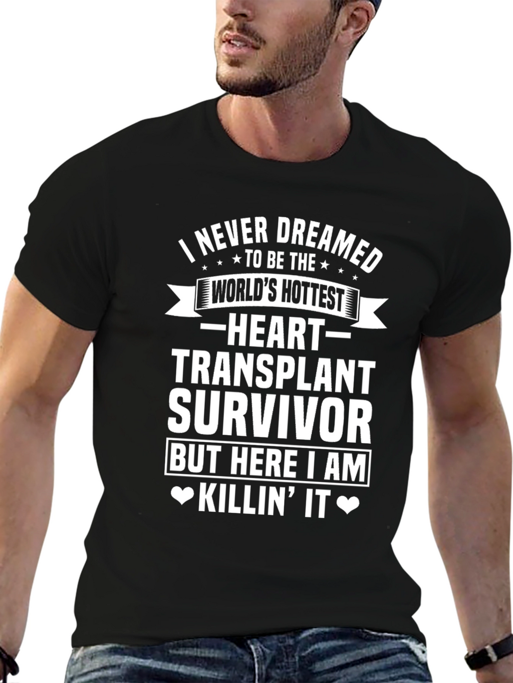 Heart Transplant Survivor Graphic T-Shirt