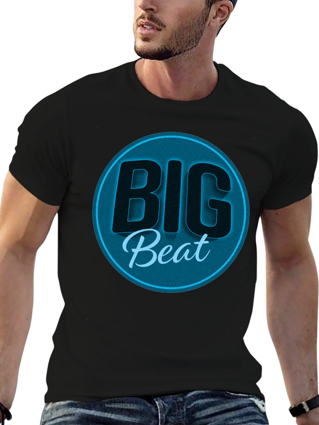 Big Beat Graphic Tee - Stylish Black T-Shirt
