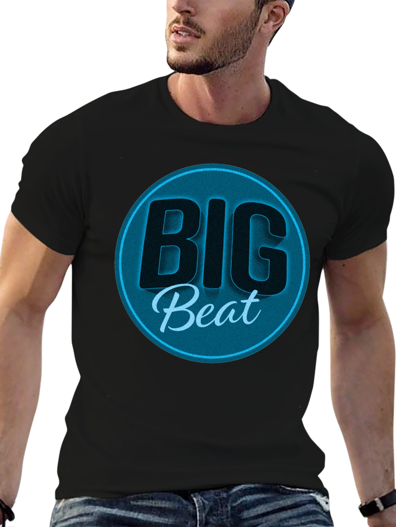 Big Beat Graphic Tee - Stylish Black T-Shirt