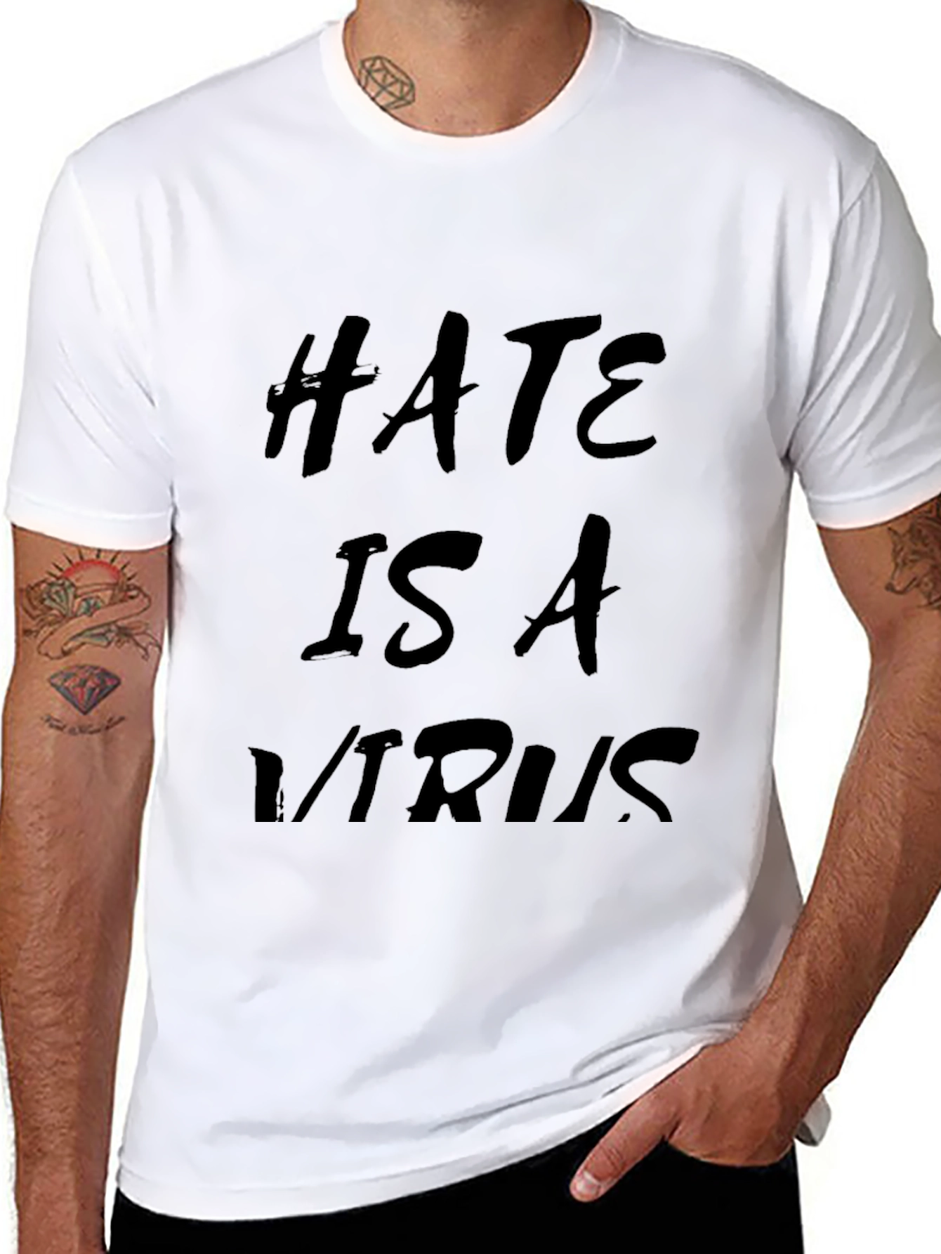 Hate Is A Virus Graphic Tee