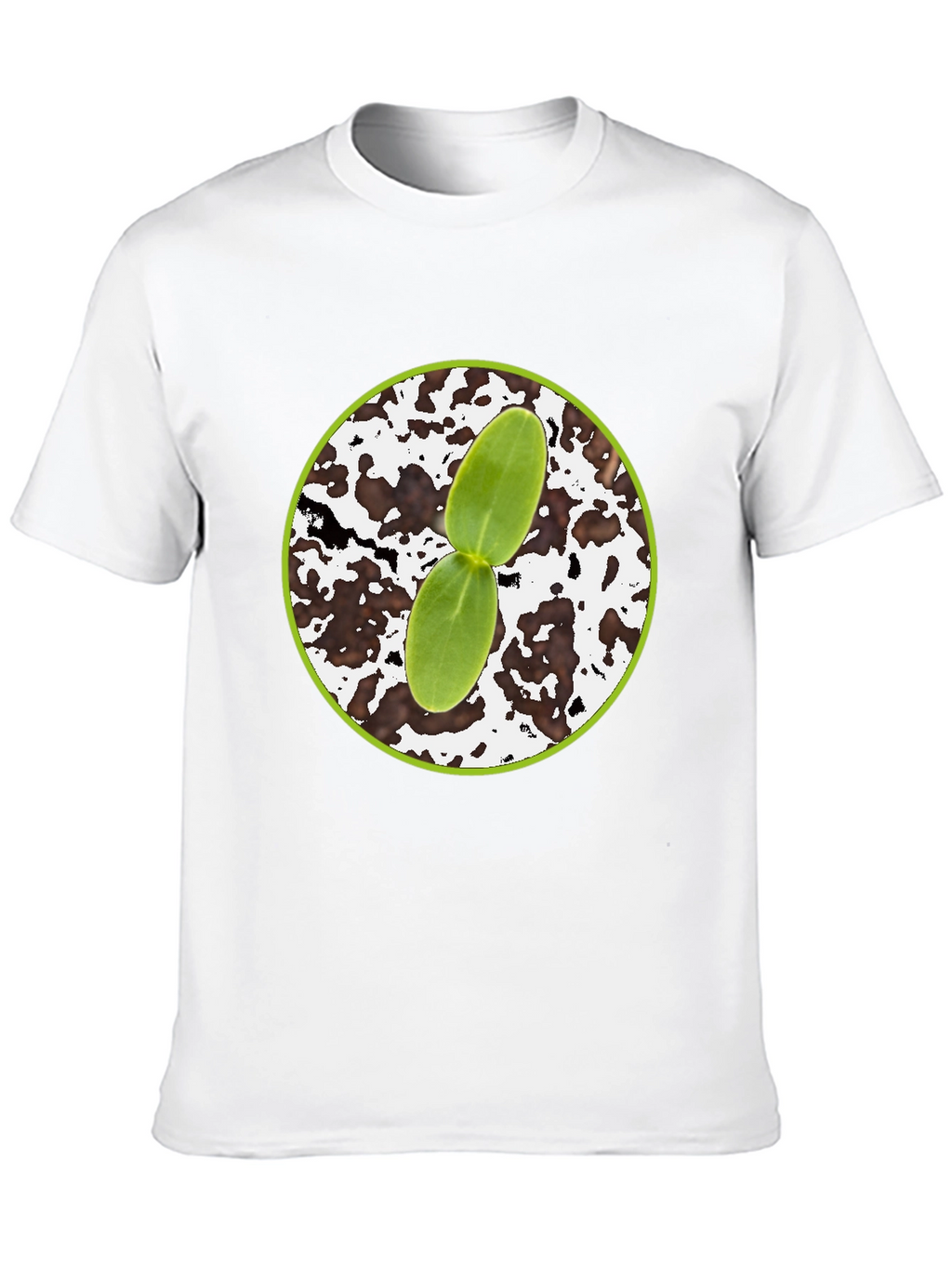 Seedling Graphic Tee - Black Cotton Comfort