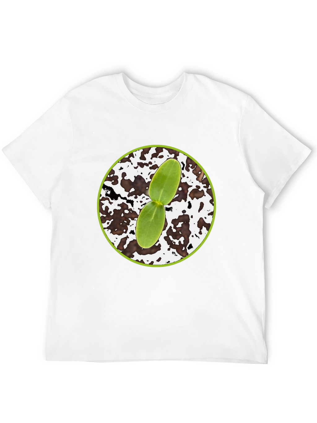 Seedling Graphic Tee - Black Cotton Comfort