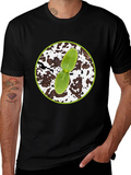 Seedling Graphic Tee - Black Cotton Comfort