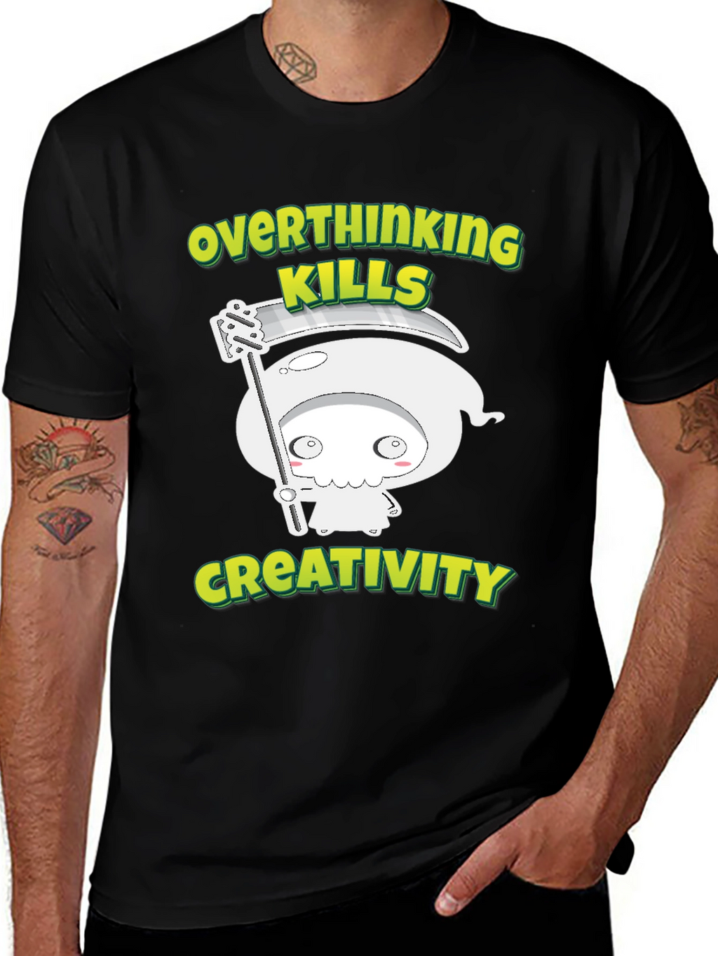 Overthinking Kills Creativity Graphic Tee