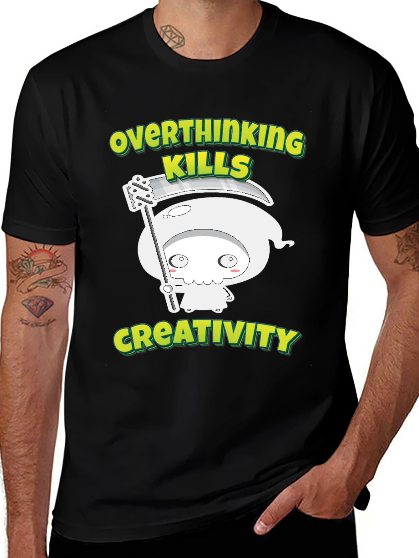 Overthinking Kills Creativity Graphic Tee