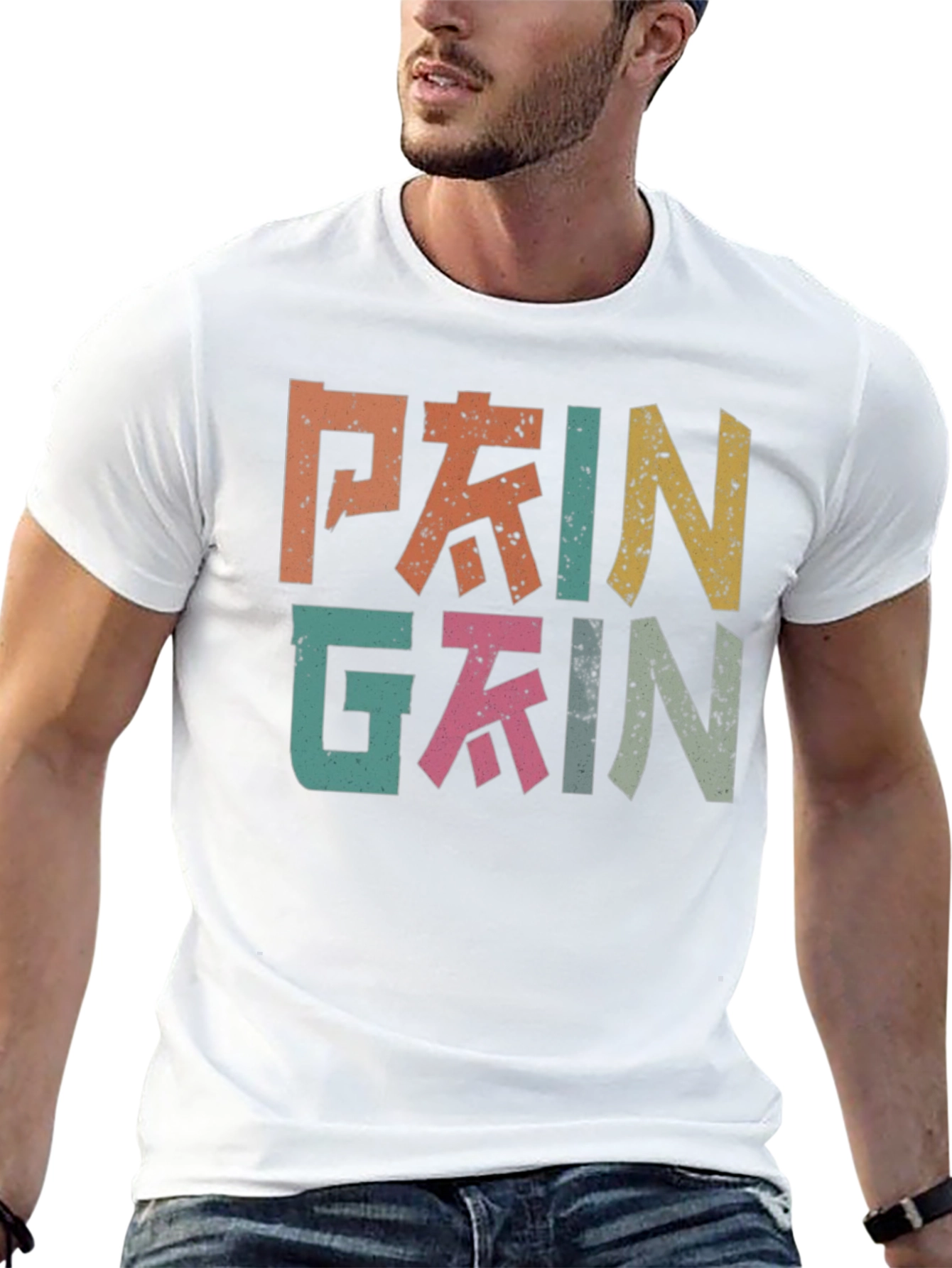 Pain Gain Retro Style T-Shirt