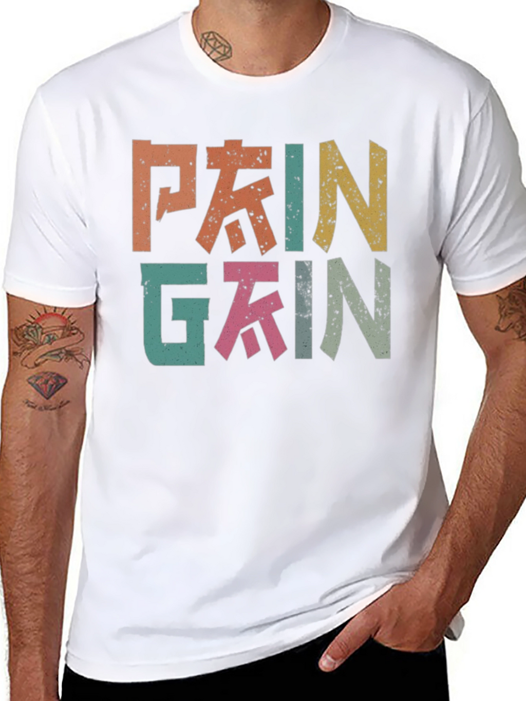 Pain Gain Retro Style T-Shirt