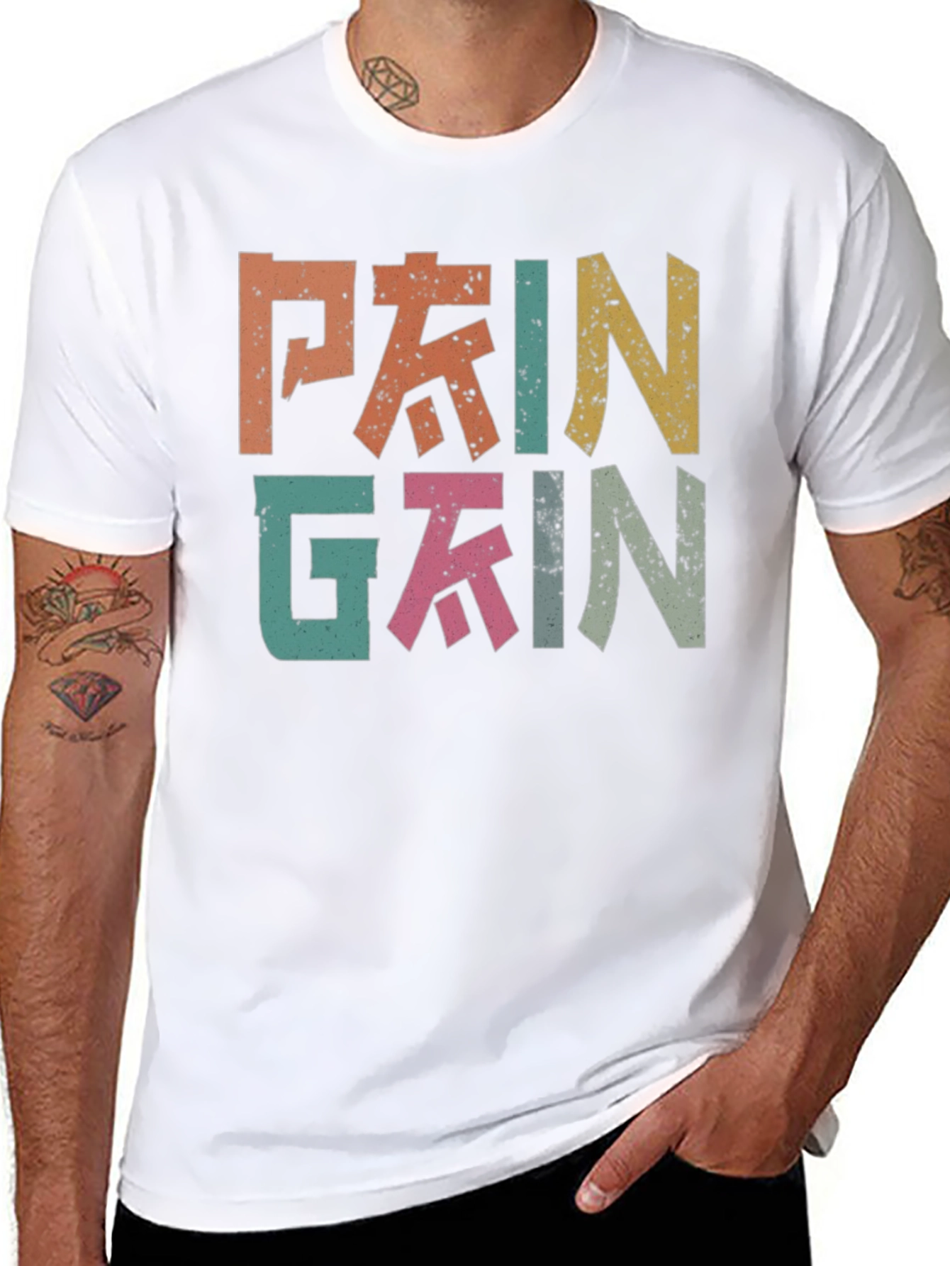 Pain Gain Retro Style T-Shirt
