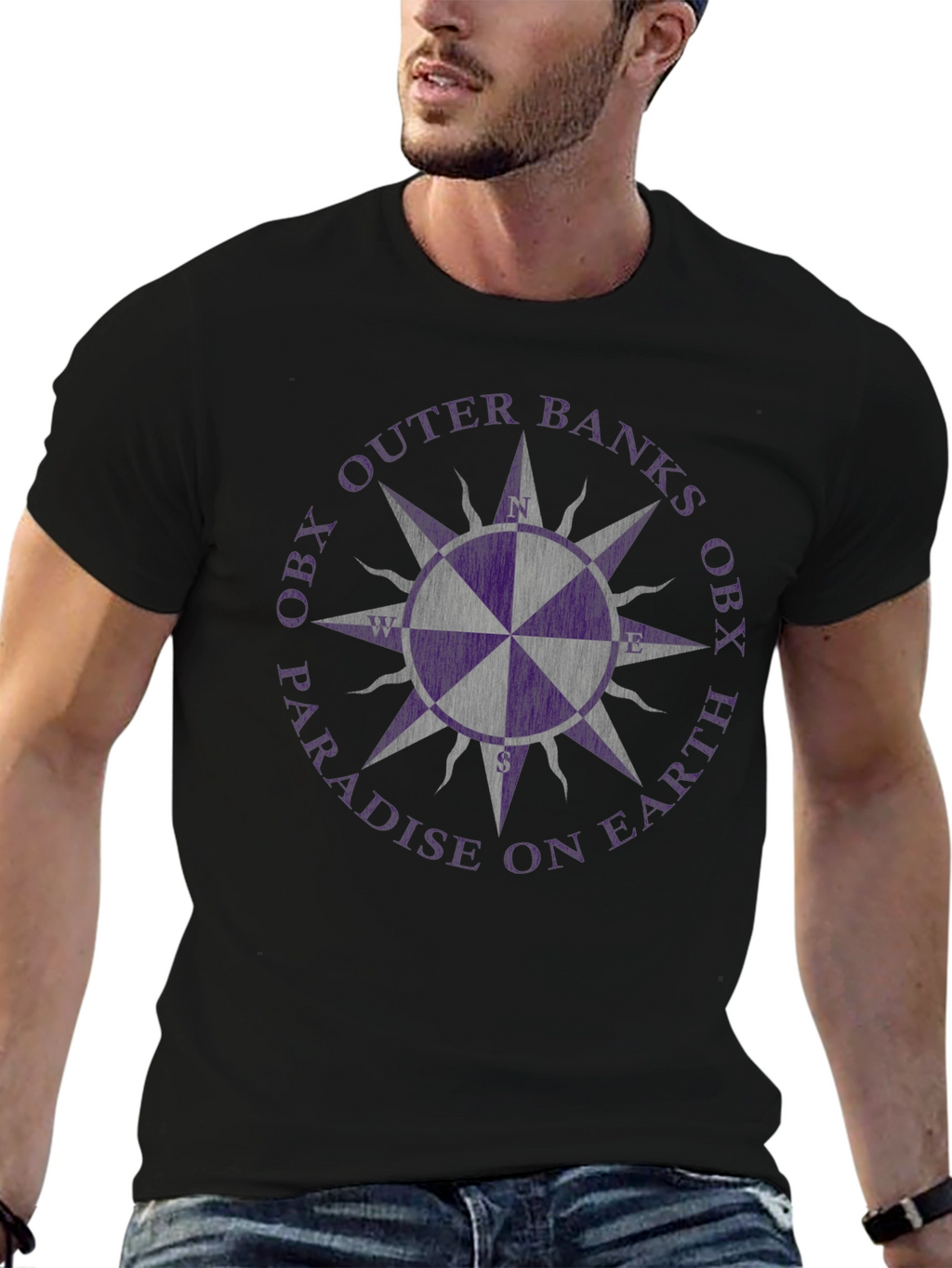OBX Outer Banks Compass T-Shirt