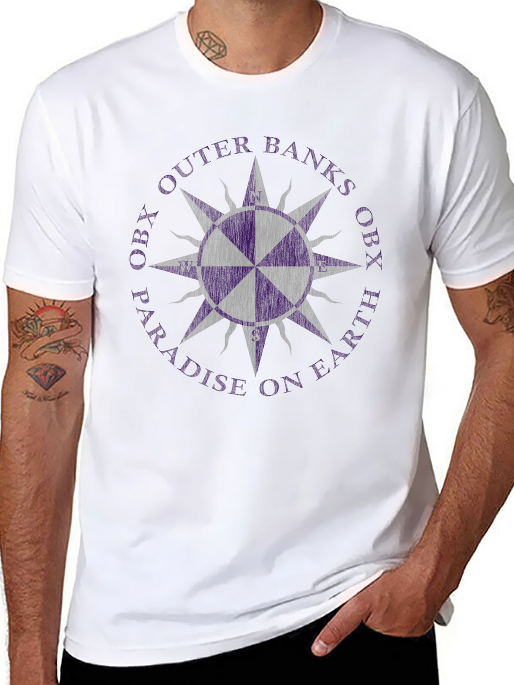 OBX Outer Banks Compass T-Shirt