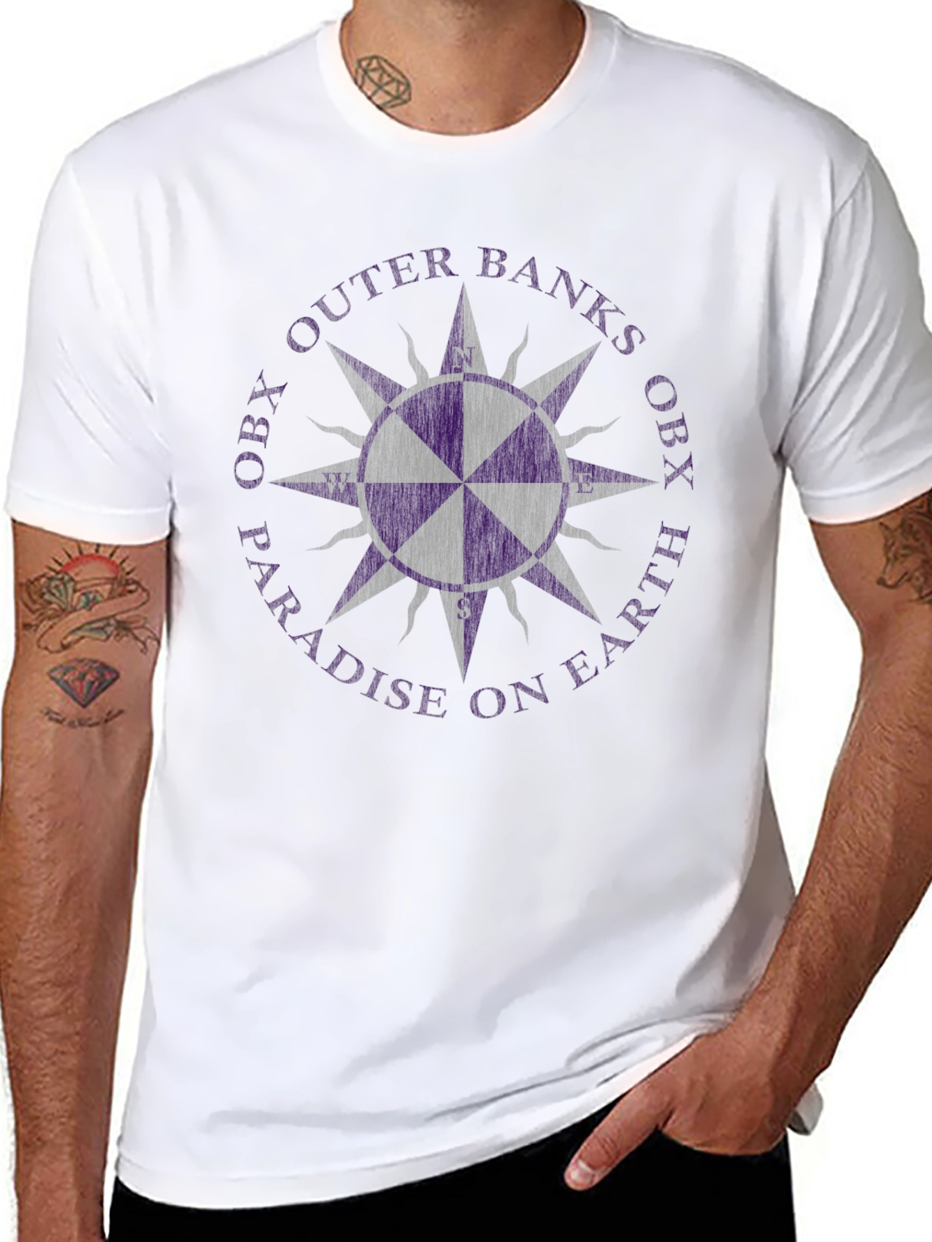 OBX Outer Banks Compass T-Shirt