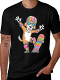 Dog Skateboarder Graphic Tee