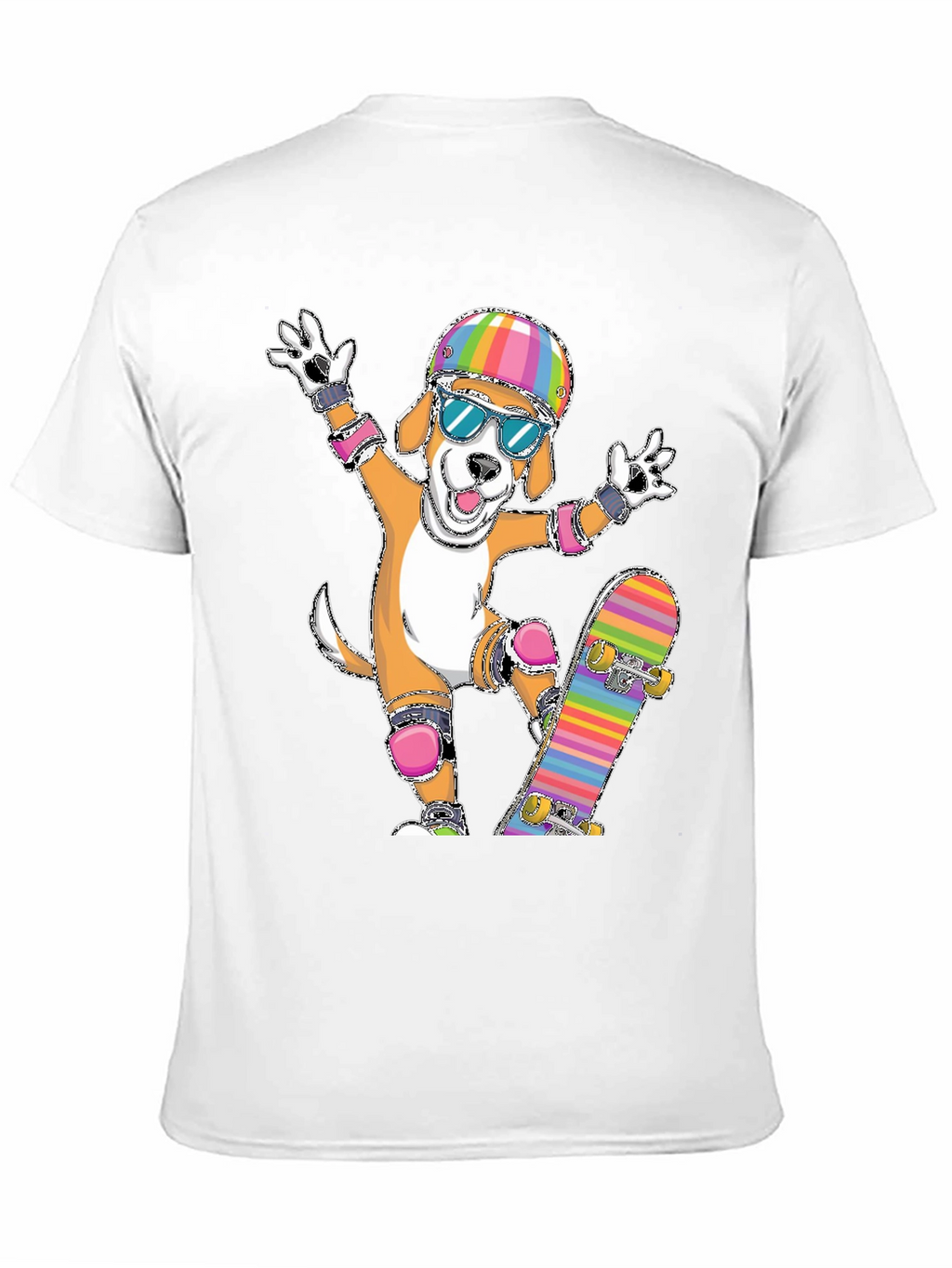 Dog Skateboarder Graphic Tee