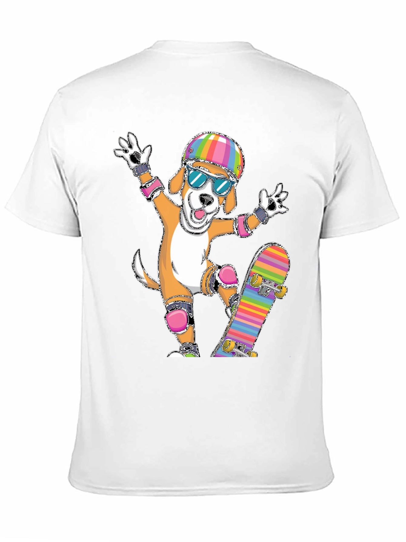 Dog Skateboarder Graphic Tee