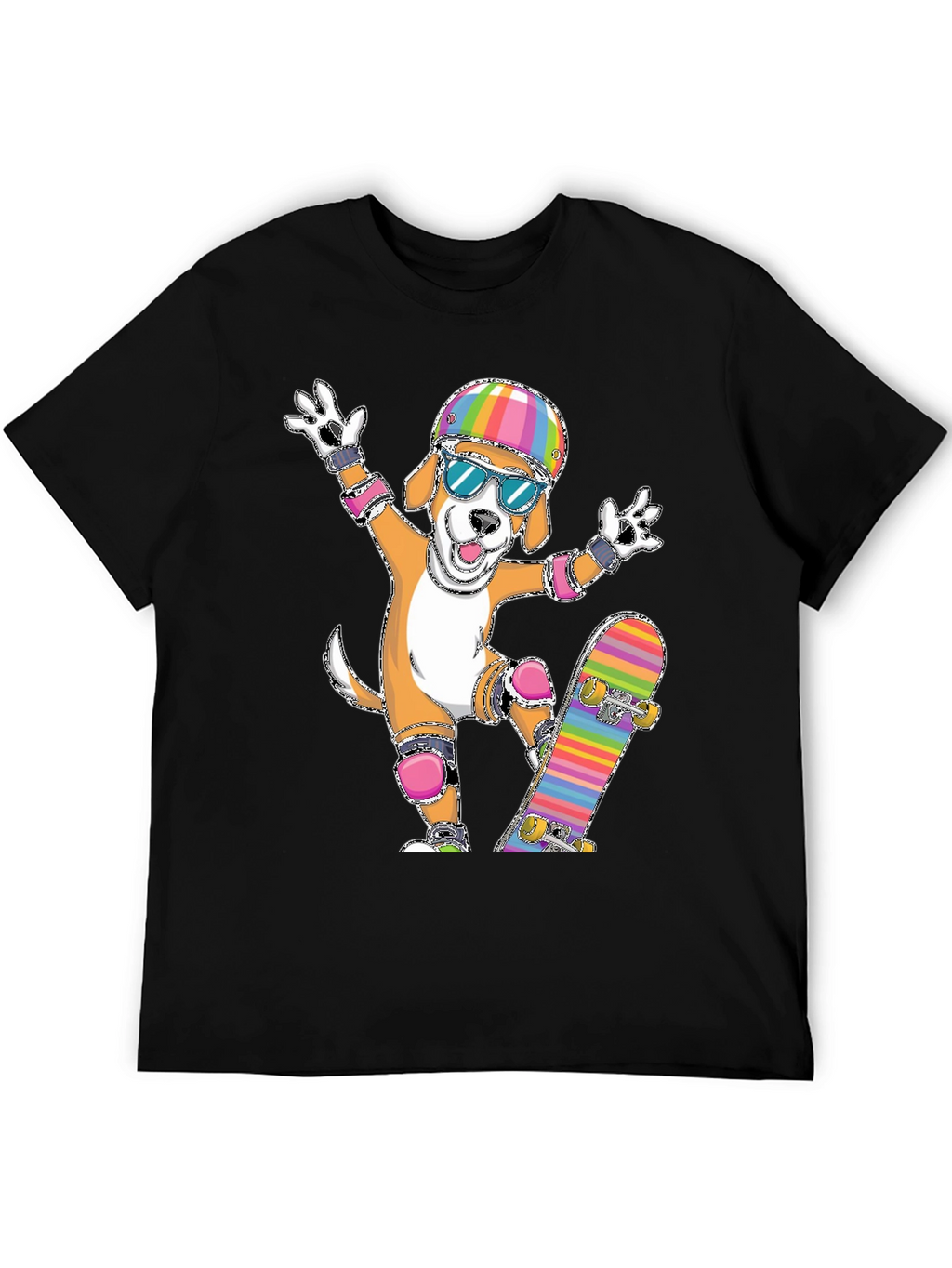 Dog Skateboarder Graphic Tee