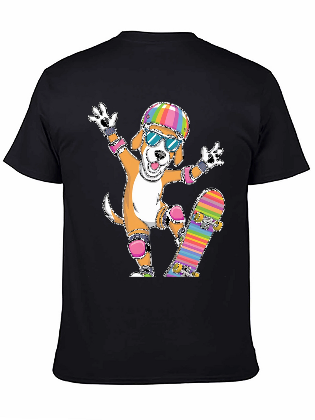 Dog Skateboarder Graphic Tee