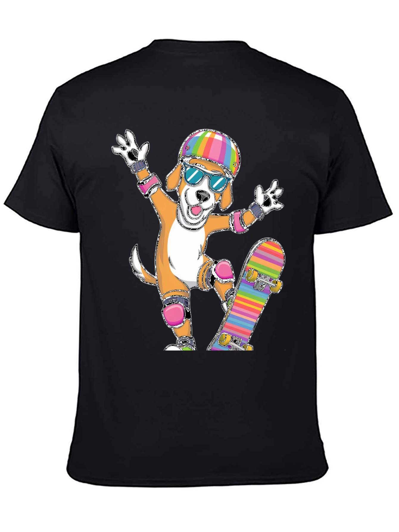 Dog Skateboarder Graphic Tee