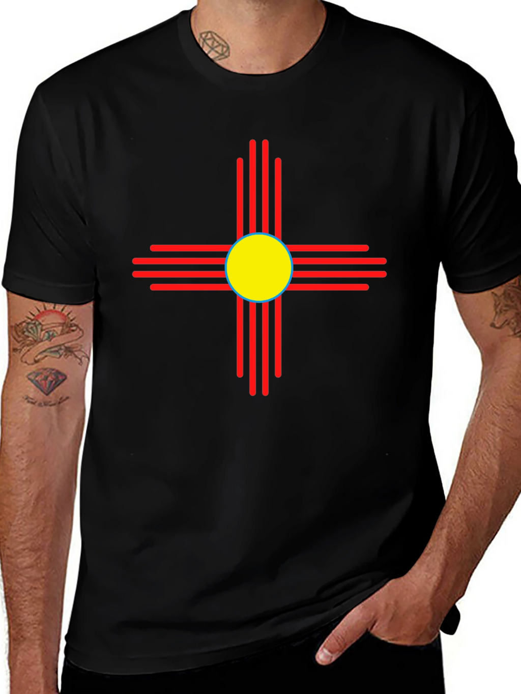 New Mexico Zia Symbol Graphic T-Shirt