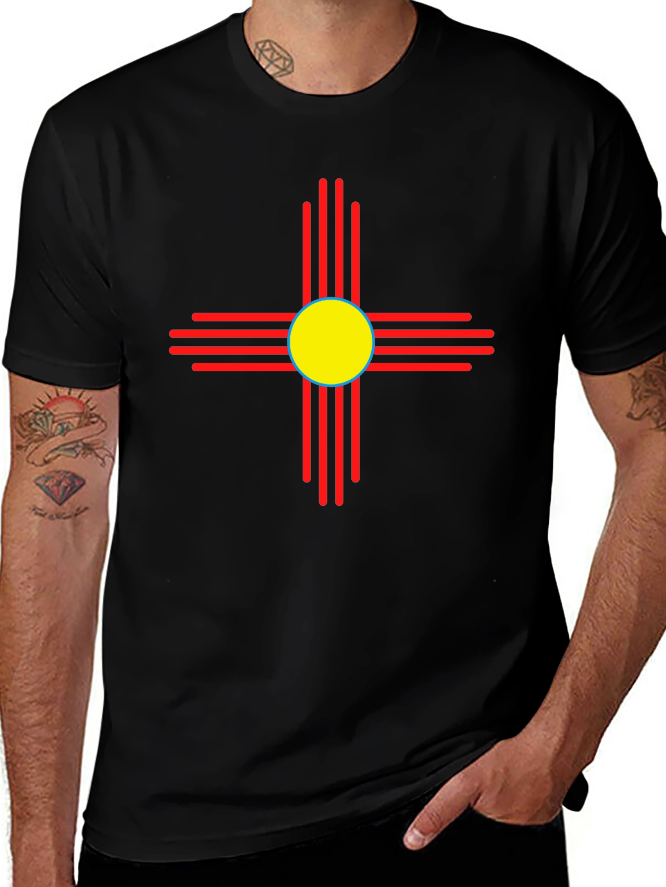 New Mexico Zia Symbol Graphic T-Shirt