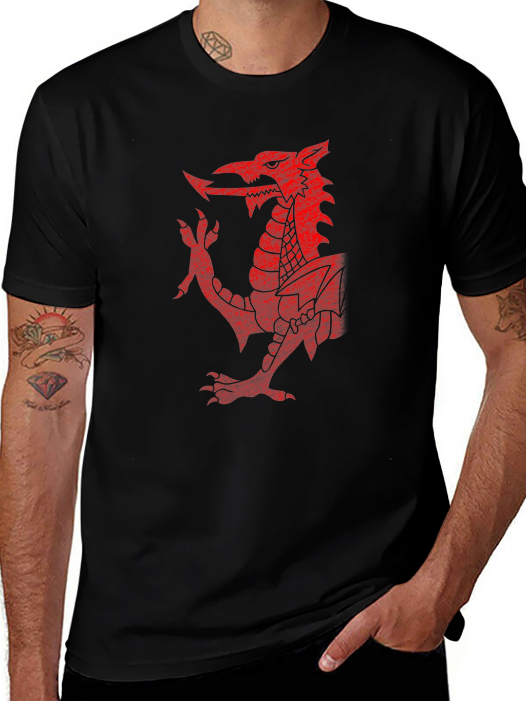 Welsh Dragon T-Shirt - Red Dragon of Wales