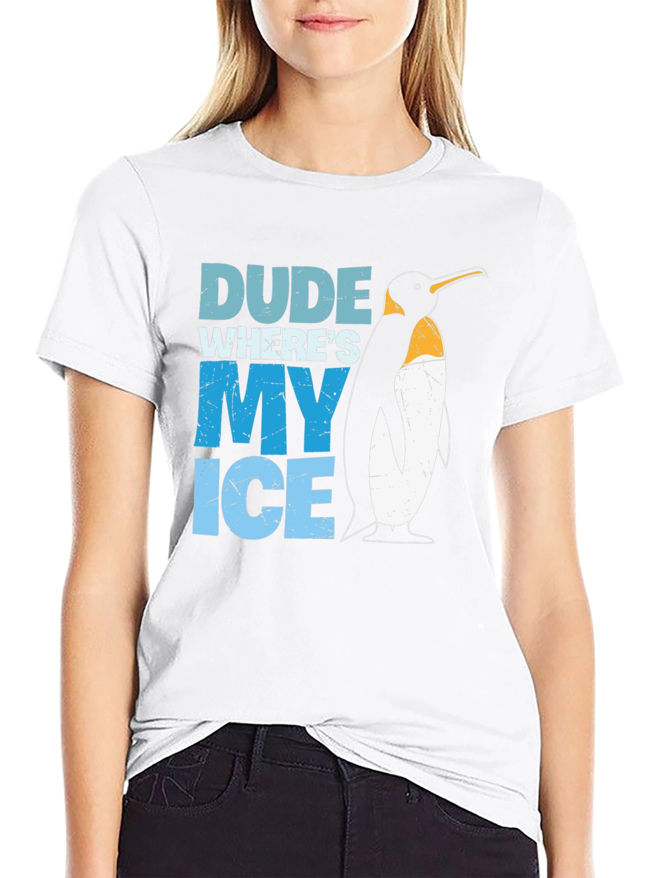 Dude Wheres My Ice Penguin T-Shirt