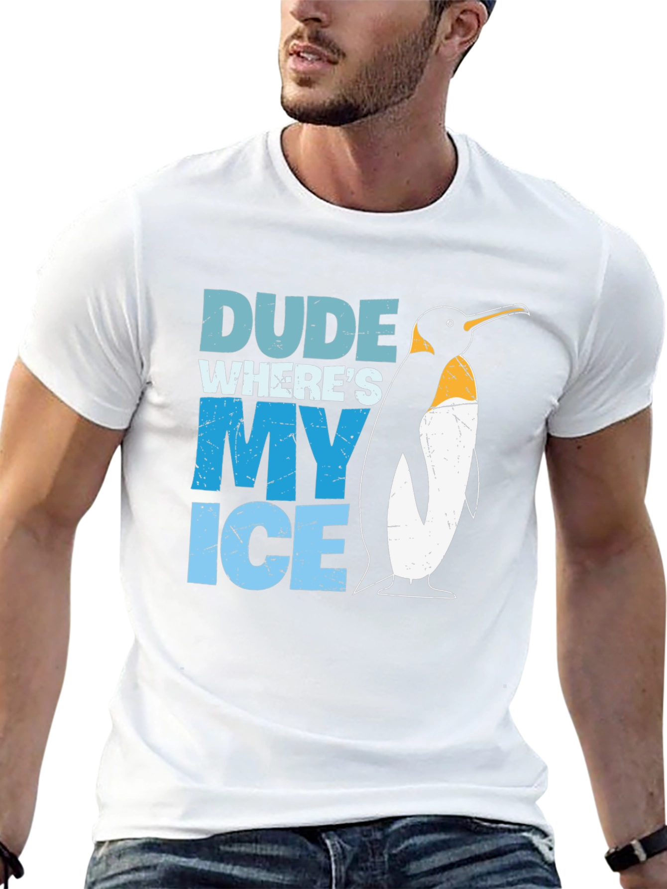 Dude Wheres My Ice Penguin T-Shirt