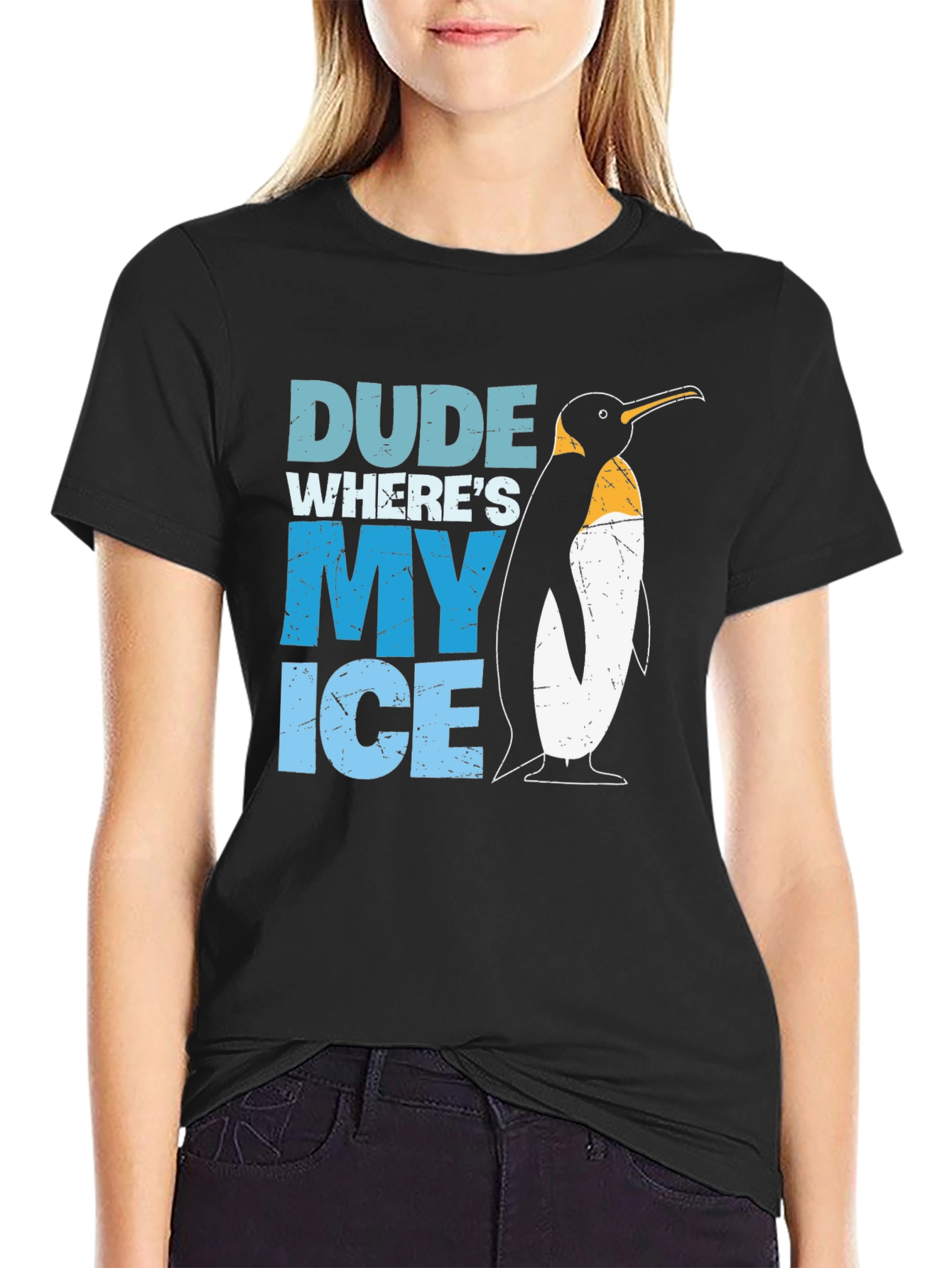 Dude Wheres My Ice Penguin T-Shirt