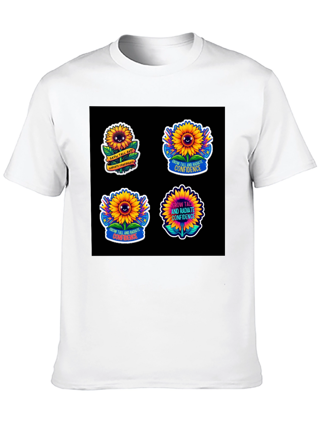 Sunflower Confidence T-Shirt: Grow Tall & Radiate Joy!
