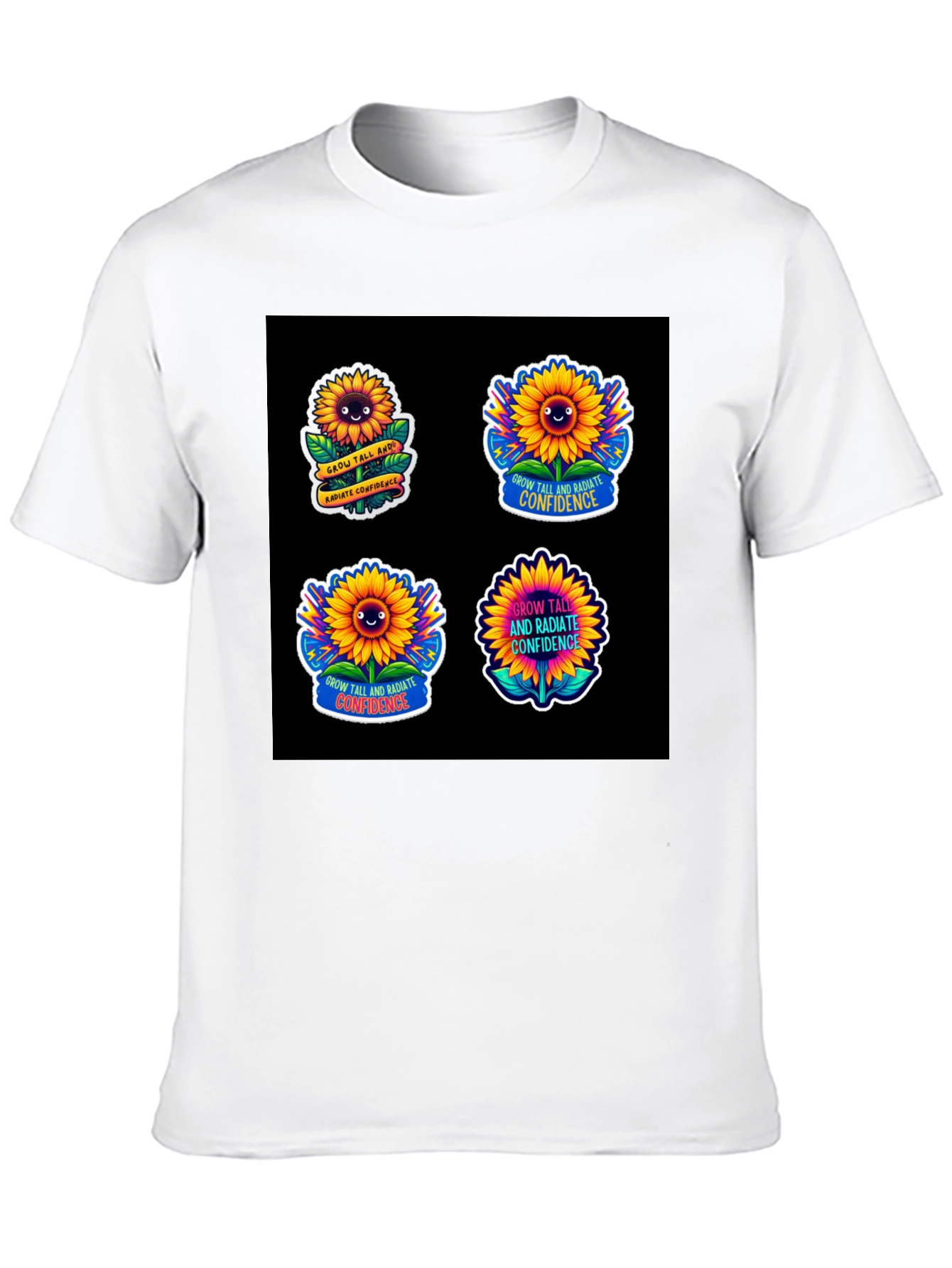 Sunflower Confidence T-Shirt: Grow Tall & Radiate Joy!