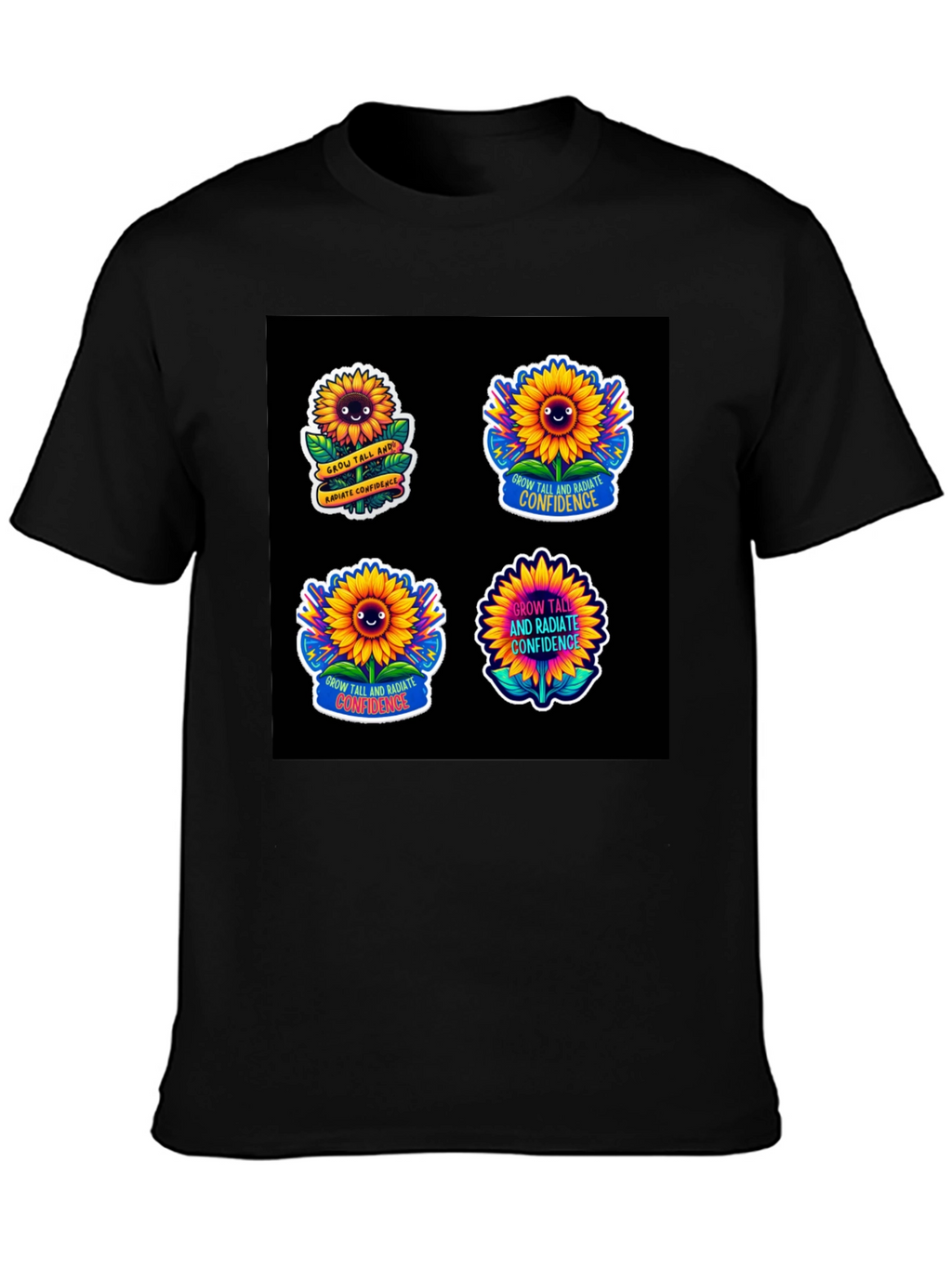 Sunflower Confidence T-Shirt: Grow Tall & Radiate Joy!