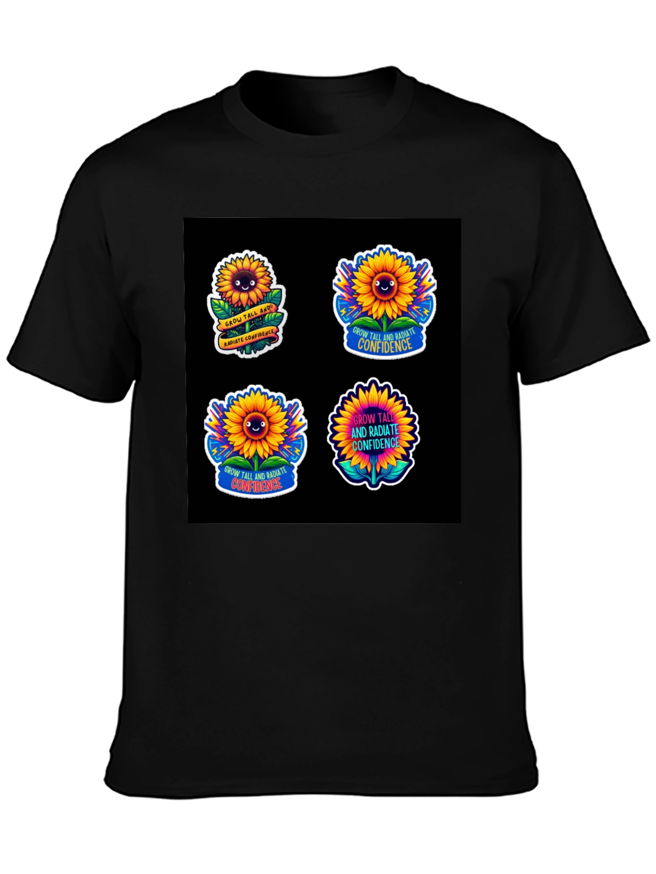 Sunflower Confidence T-Shirt: Grow Tall & Radiate Joy!