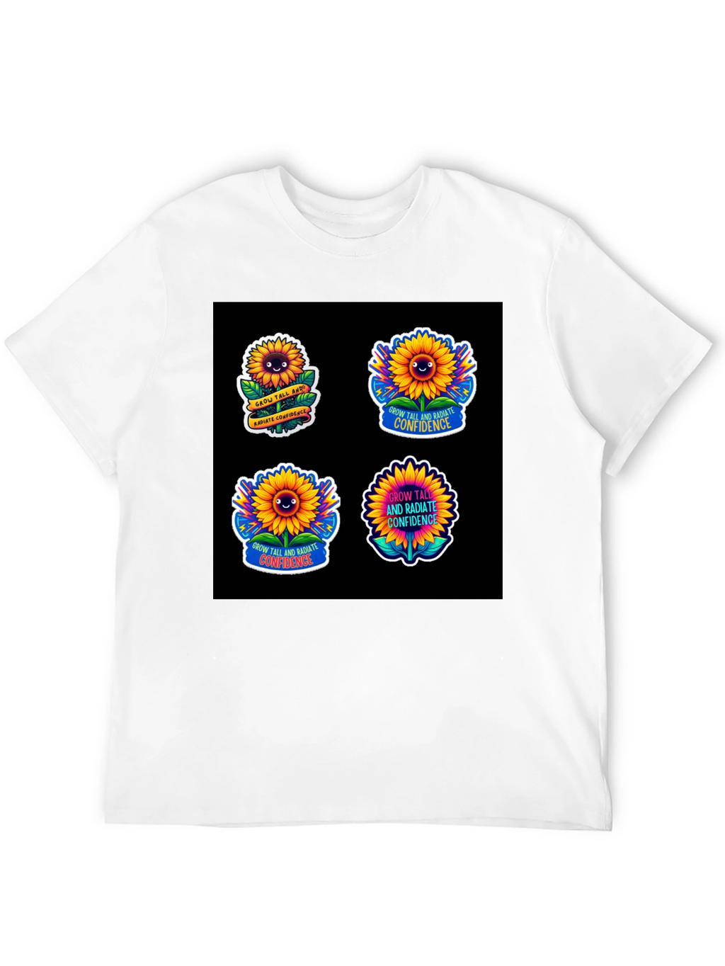 Sunflower Confidence T-Shirt: Grow Tall & Radiate Joy!