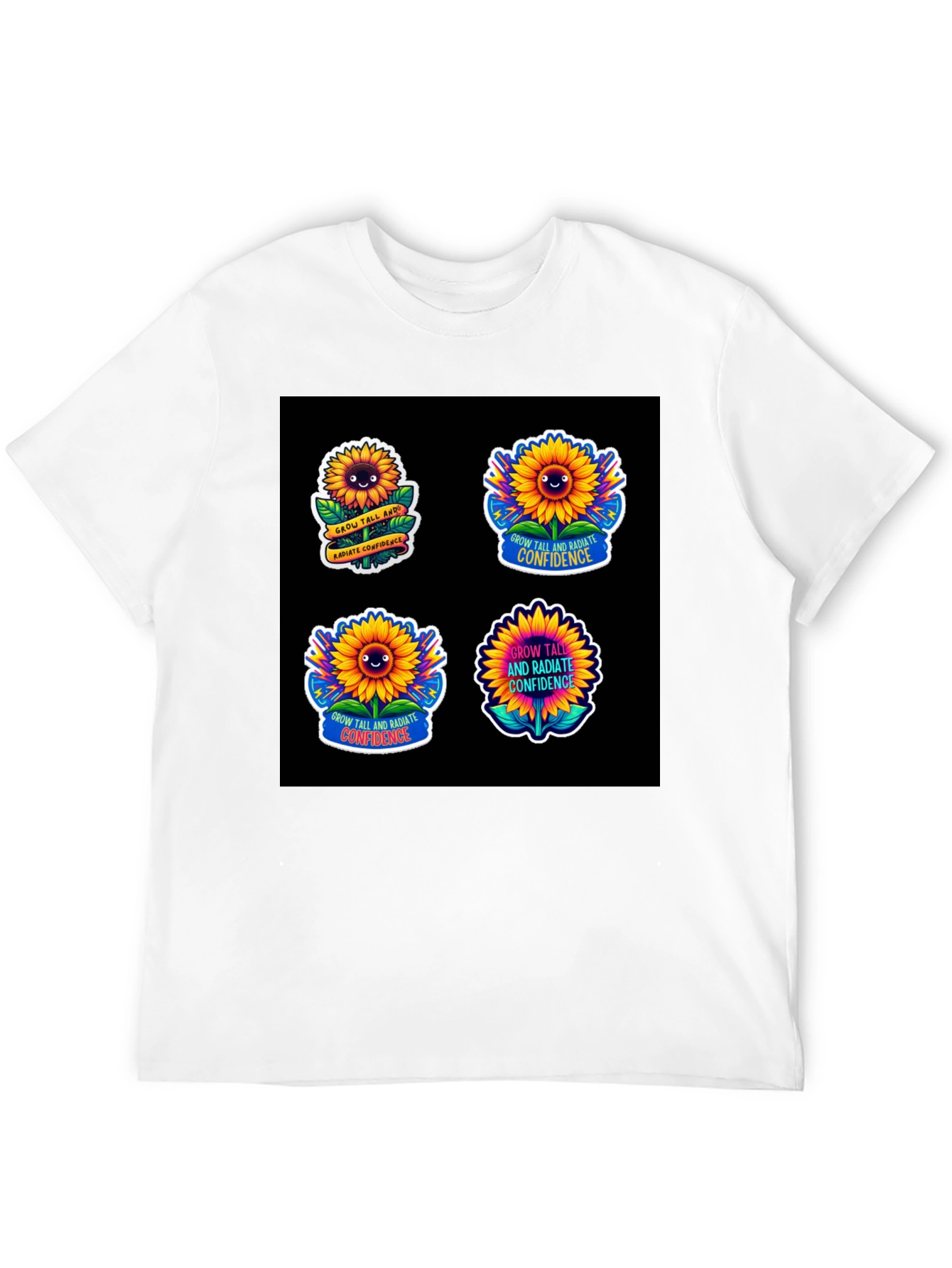 Sunflower Confidence T-Shirt: Grow Tall & Radiate Joy!