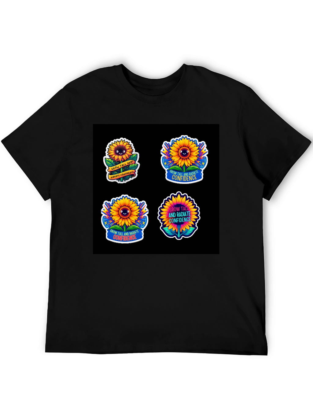 Sunflower Confidence T-Shirt: Grow Tall & Radiate Joy!