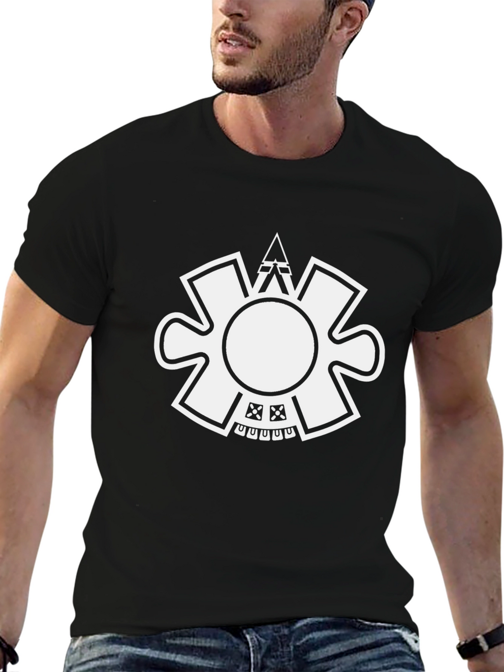 Graphic Tee - Aztec Sun Design